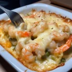 cheesy shrimp gratin