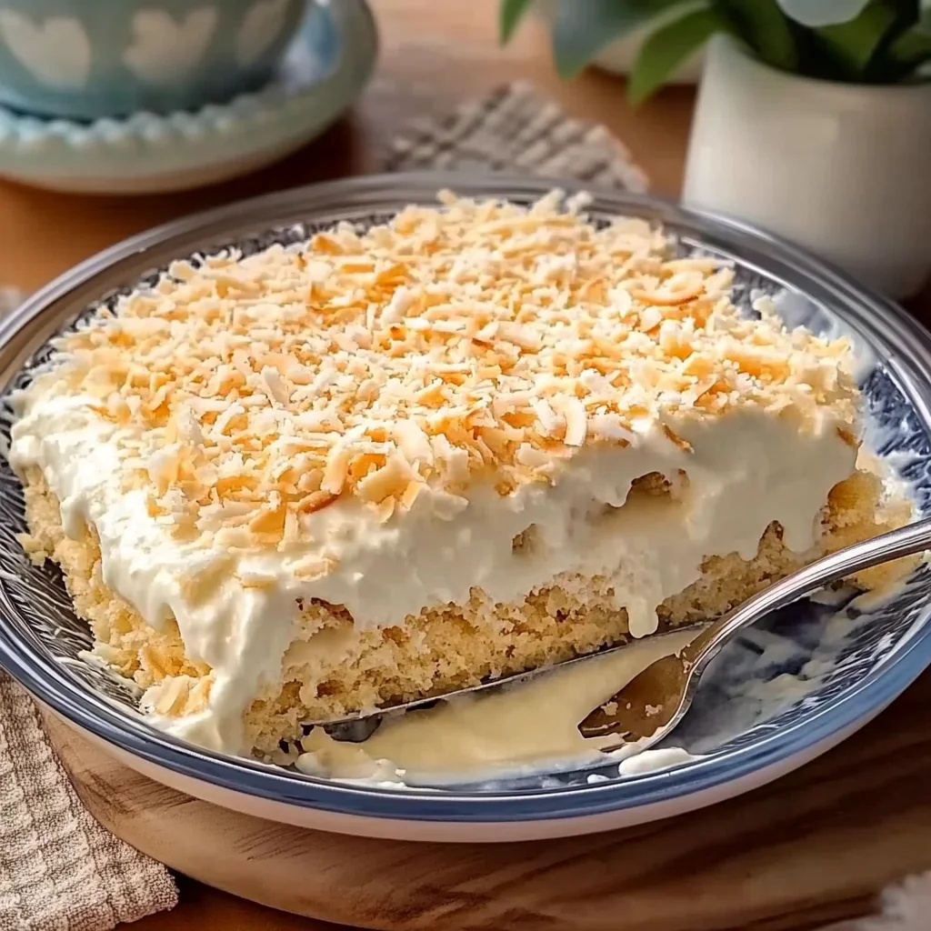 creamy coconut pavê