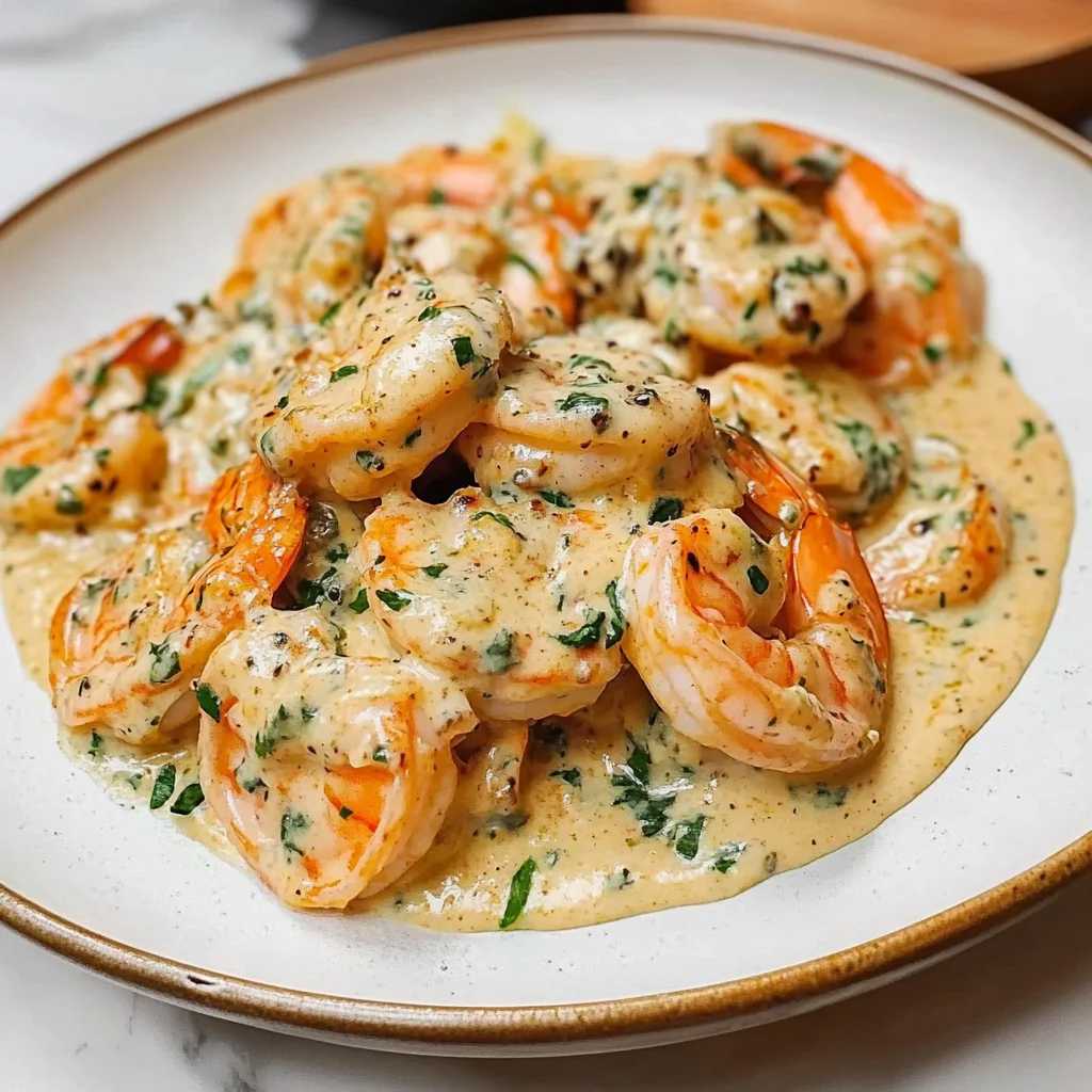 creamy garlic parmesan shrimp
