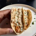 chicken alfredo tacos