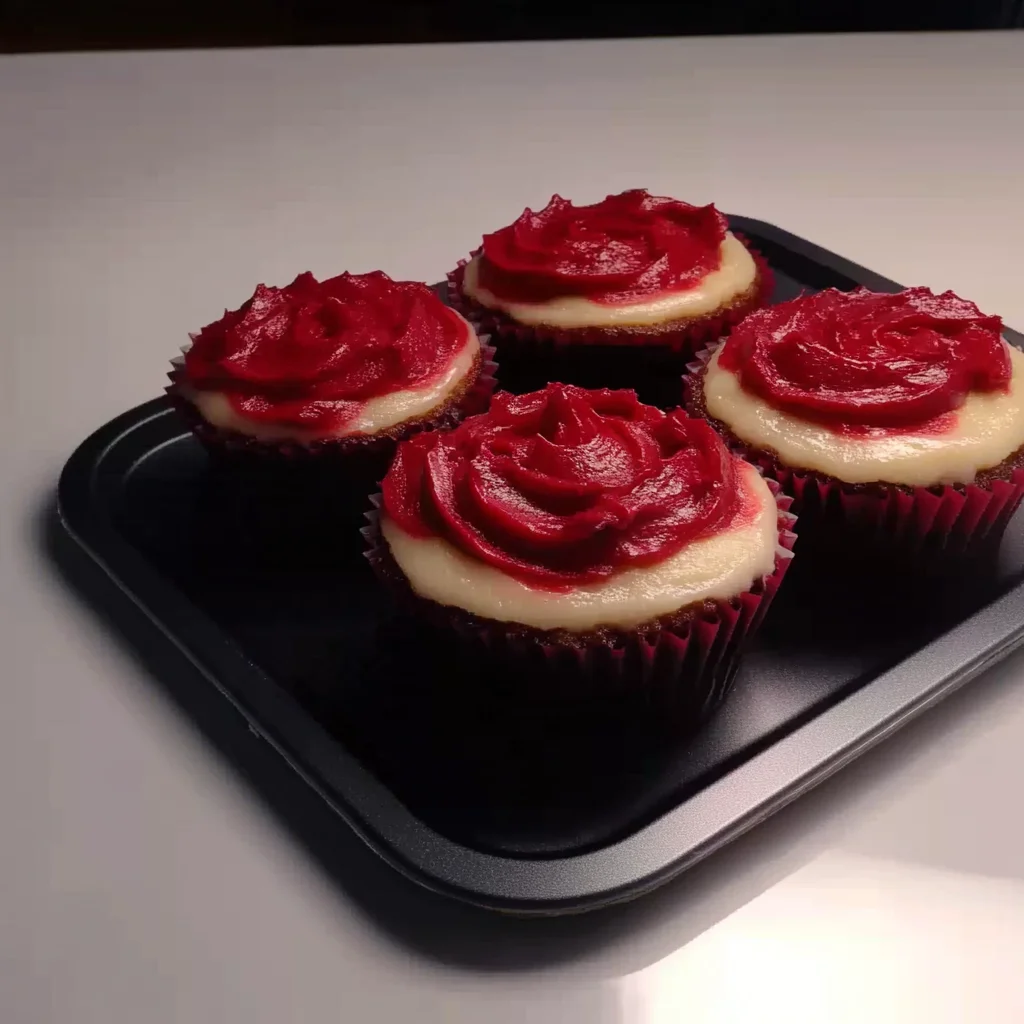 red velvet cheesecake cupcakes