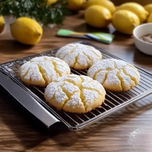 lemon crinkle cookies