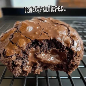 double chocolate nutella brownies