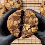 double chocolate walnut cookies