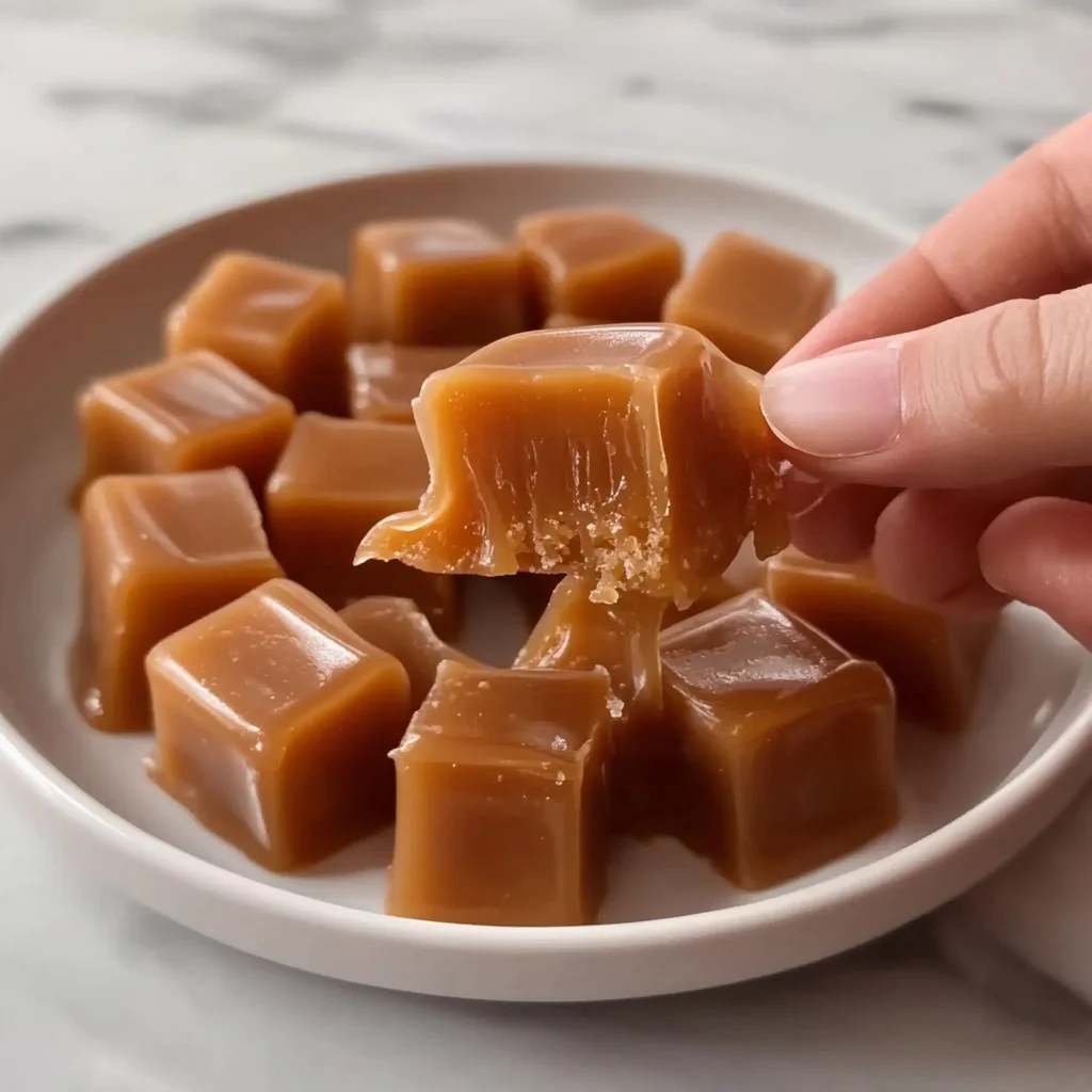 homemade chewy caramel candy