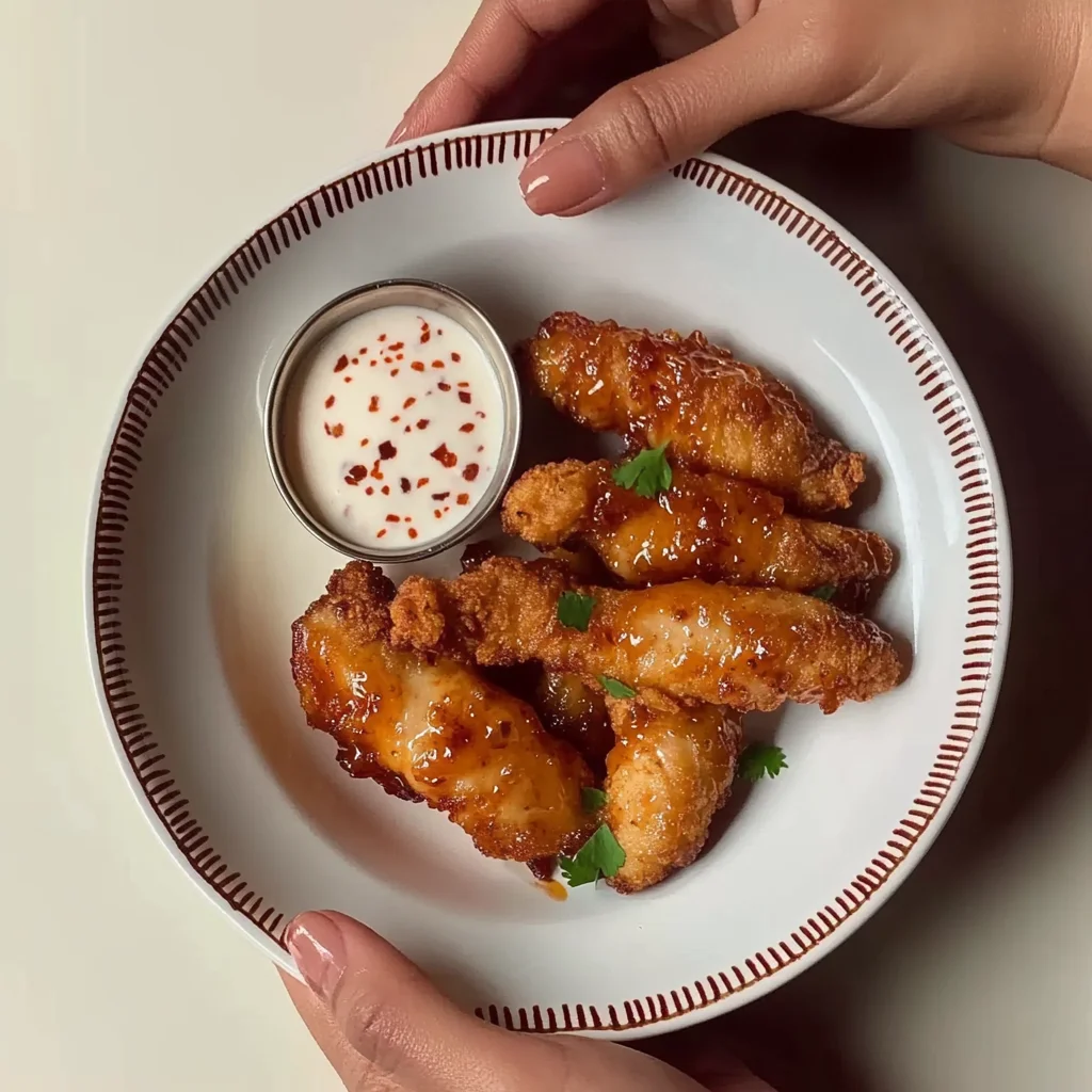 honey sriracha garlic chicken tenders