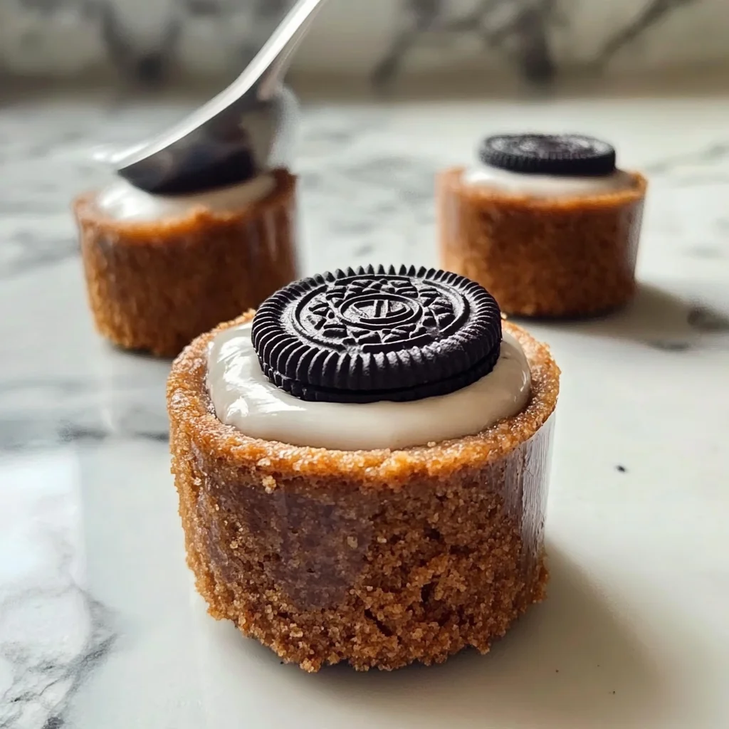 no-bake mini oreo cheesecake cups